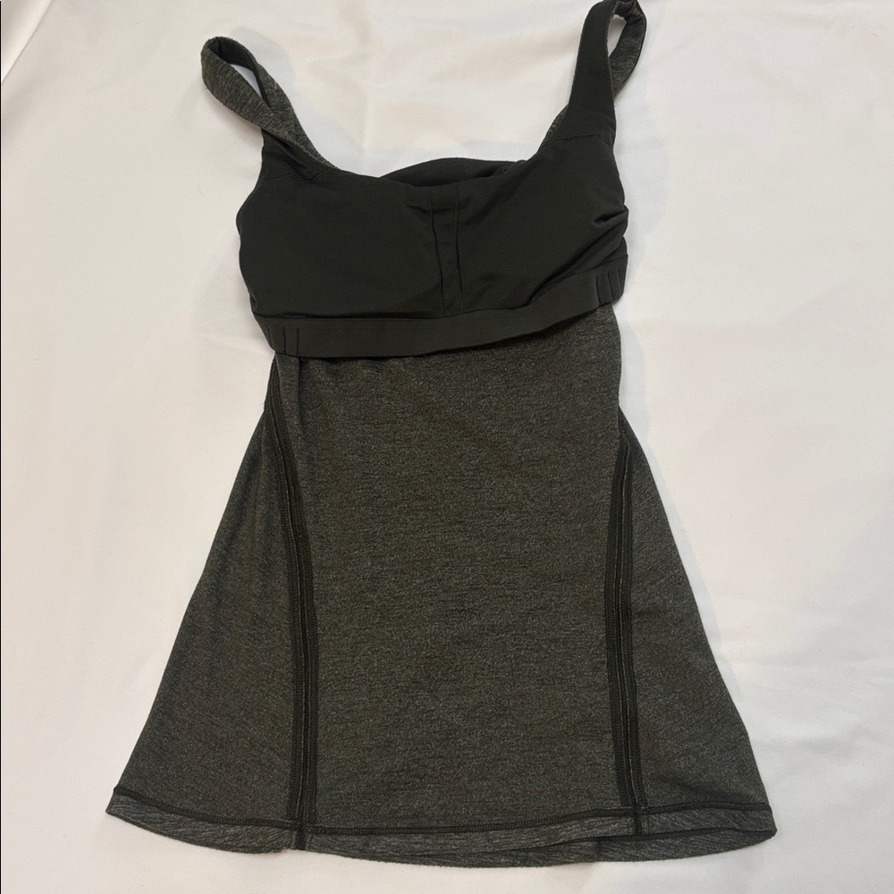 Lululemon amala tank top weathered green padded size 2 XS - Picture 6 of 7